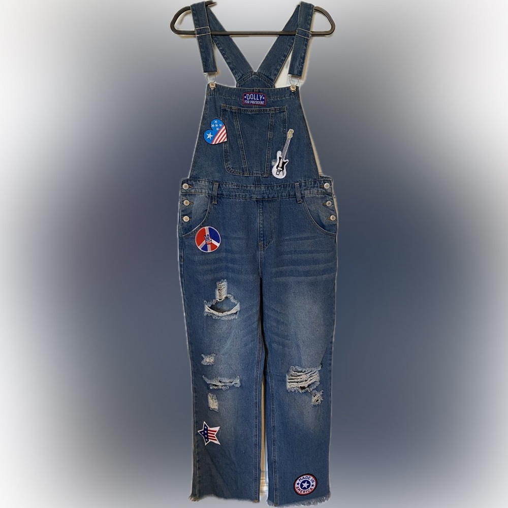 Women's Blue Denim Overalls